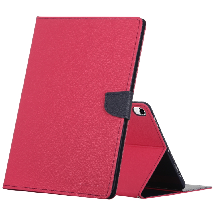 [00-772]  Flip Leather Case for iPad Pro 11 inch, with Holder & Card Slots & Wallet. (Pink)