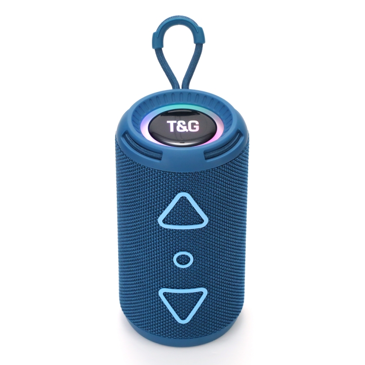 [00-789] T&G TG-656 Portable Wireless 3D Stereo Subwoofer Bluetooth Speaker Support FM / LED Atmosphere Light. (Blue)