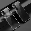 For Samsung Galaxy S21 PLUS 5G SULADA Shockproof Plating Silicone Transparent Protective Case. 