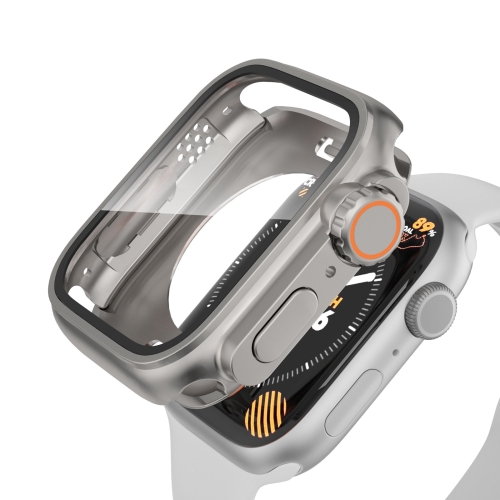 For Apple Watch Series 9 / 8 / 7 41mm Change to Ultra 49mm Waterproof All-Inclusive Film Hybrid PC Watch Case.