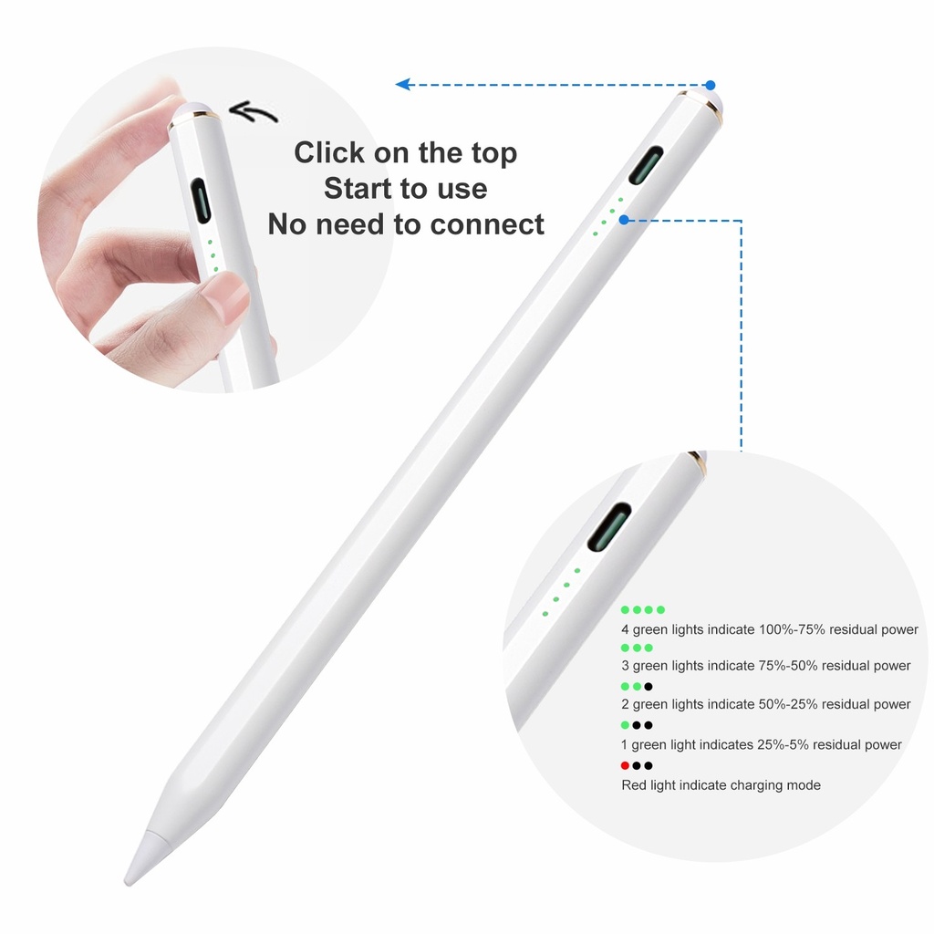 JOYROOM JR-X9 Active Magnetic Stylus Pen with Replacement Tip.
