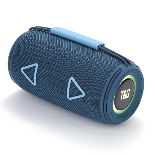 [1148] T&G TG-657 Portable Wireless 3D Stereo Subwoofer Bluetooth Speaker Support FM / LED Atmosphere Light. (Blue)