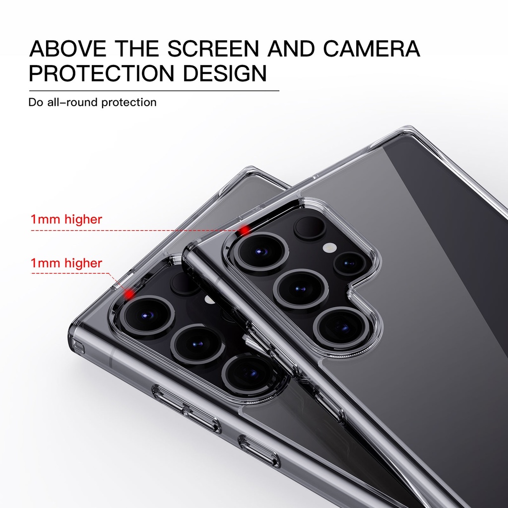 For Samsung Galaxy S24 Ultra 5G Crystal Series PC + TPU Phone Case.