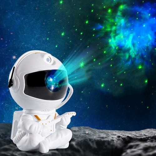 [1203] USB Astronaut Shape Colorful LED Laser Star Projection Light(Guitar)