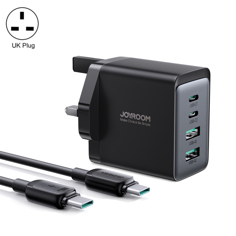 JOYROOM  Gallium Nitride 67W Dual USB+Dual USB-C/Type-C Multi-Port Charger Set.