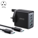 JOYROOM  Gallium Nitride 67W Dual USB+Dual USB-C/Type-C Multi-Port Charger Set.