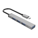 ORICO-AH-13-GY-BP USB 3.0 x 1 + USB 2.0 x 3 to USB-C / Type-C HUB Adapter.