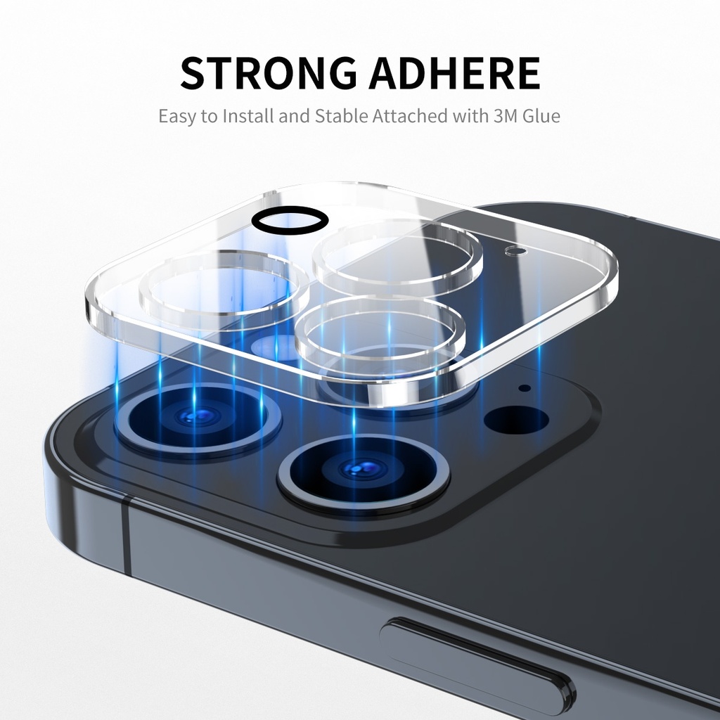 For iPhone 15 Pro / 15 Pro Max  ENKAY Hat-Prince 9H Rear Camera Lens Tempered Glass Film.