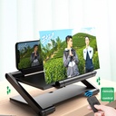Folding Pull-Out Lifting Mobile Phone Screen High-Definition Amplifier Anti-Blue Light 3D Amplifier 12 inch.black