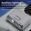 2 IN 1 Electric Nail Clipper Cutter Automatic Nail Grinder Trimmer With LED Light.