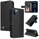 For iPhone 12 Pro Max GQUTROBE Right Angle Leather Phone Case.