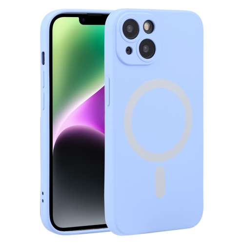 For iPhone 15 Plus Liquid Silicone Magsafe Phone Case.