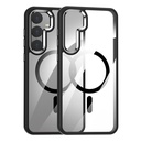 For Samsung Galaxy S24+ 5G MagSafe Anti-fingerprint Highly Transparent PC Phone Case.
