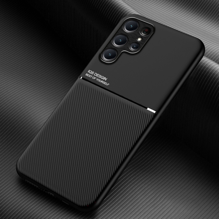 For Samsung Galaxy S24 Ultra 5G Classic Tilt Strip Grain Magnetic Shockproof PC + TPU Phone Case.