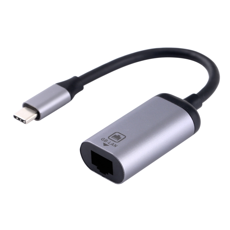 Type-C / USB-C Male to Gigabit RJ45 Female Adapter Converter .