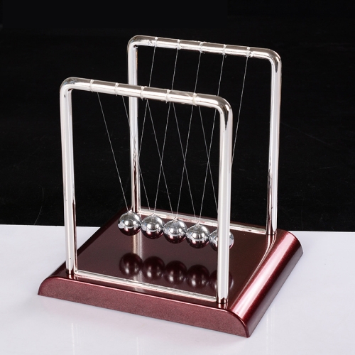 Newton Pendulum Hits Ball Ornaments Physics Education Model.