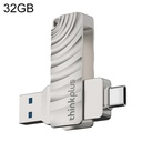 Lenovo Thinkplus USB 3.2 + USB-C / Type-C Dual Head Flash Drive, 32GB