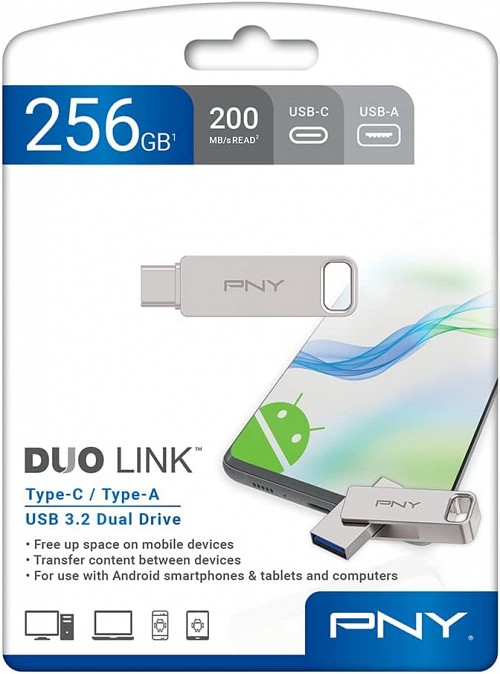[7030] PNY DUO LINK OTG USB 3.2 Type-C 256GB