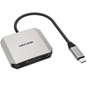 WAVLINK 87W PD Charging USB C to Dual HD Converter 4K 60Hz Monitor Adapter .