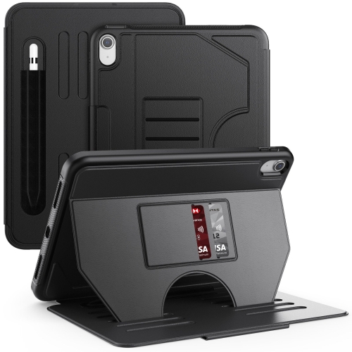 	For iPad 10th Gen 10.9 2022 Notebook Magnetic Leather Tablet Case.