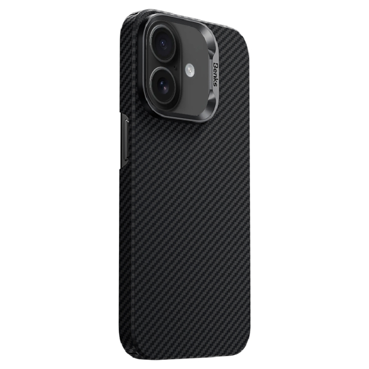 For iPhone 16 Benks Classic Kevlar 600D Fiber MagSafe Phone Case.
