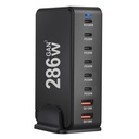 286W Type-C, 2 USB 8-Ports Desktop Fast Charger