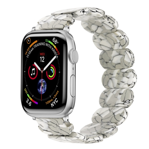 For Apple Watch Series 3 42mm Stretch Rope Resin Watch Band.Earth cracks.