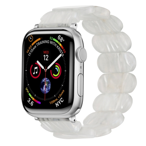 For Apple Watch Series 3 42mm Stretch Rope Resin Watch Band.