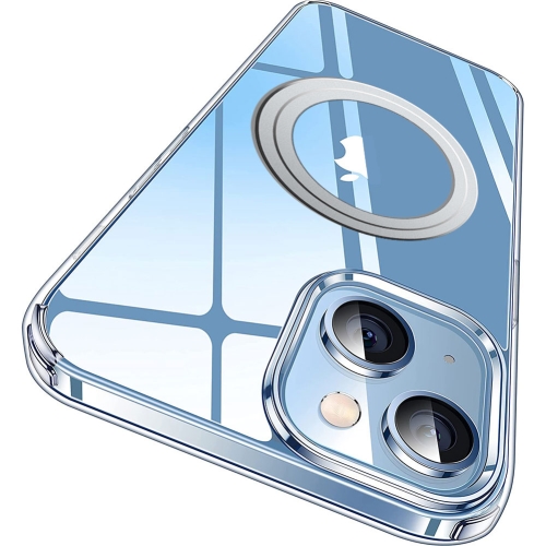 For iPhone 14 LK Crystal Clear MagSafe Magnetic Phone Case.