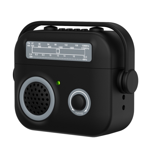 [radio 3 black] For AirPods 3 Radio Style Wireless Bluetooth Earphones Shockproof Protective Case. (Black)