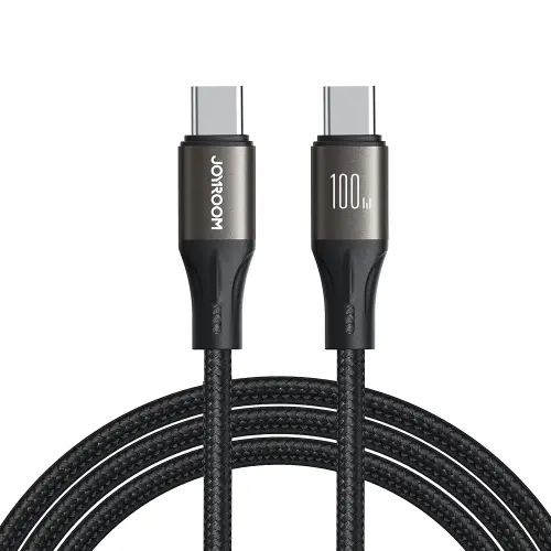 JOYROOM 100W USB-C/Type-C to USB-C/Type-C Fast Charge Data Cable, Length:3m.