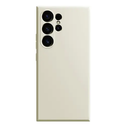 [s24ultra] For Samsung Galaxy S24 Ultra 5G Imitation Liquid Silicone Phone Case. (White)