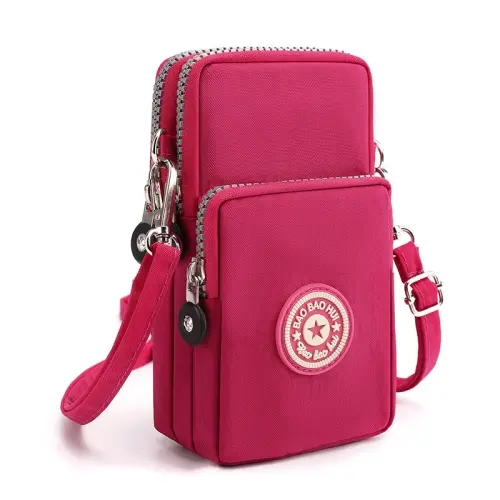 Crossbody Mobile Phone Bag Vertical Coin Purse with Armband for Women.