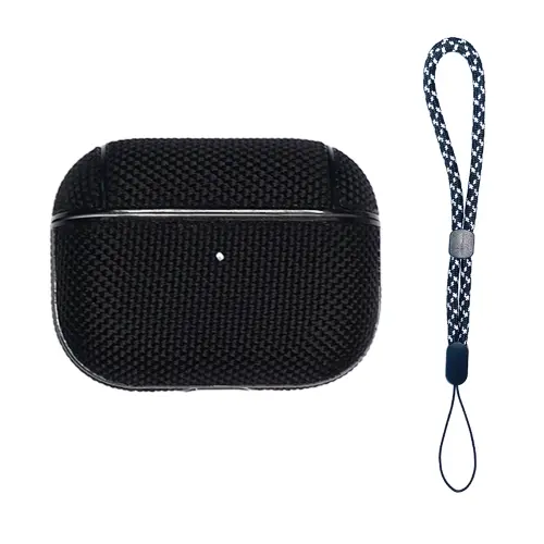 For AirPods Pro 2 Nylon Waterproof Wireless Earphone Case with Lanyard.