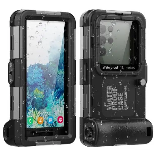 RedPepper 4th Generation Diving Protective Case, Waterproof depth: 15m(Black).