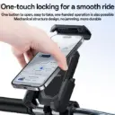 Yesido 360 Degree Adjustment Mechanical Locking Bicycle Phone Holder.