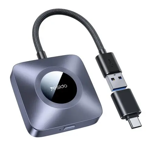 Yesido Wireless CarPlay with USB to Type-C Adapter.