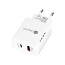  20W + QC3.0 USB Dual Ports Quick Charger with Indicator Light.