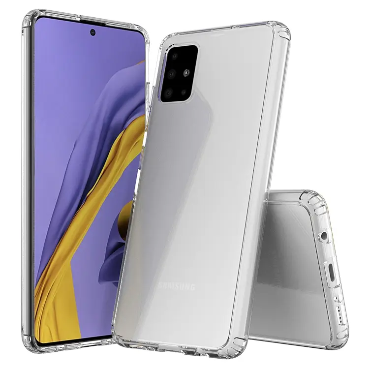 For Galaxy A71 Scratchproof TPU + Acrylic Protective Case