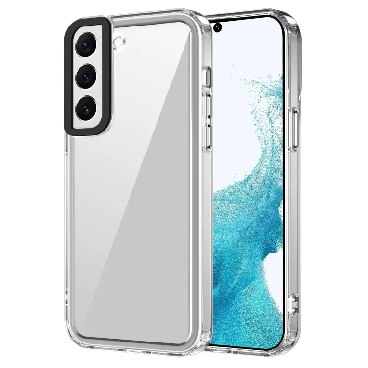 For Samsung Galaxy S22+ 5G Transparent Acrylic + TPU Shockproof Phone Case