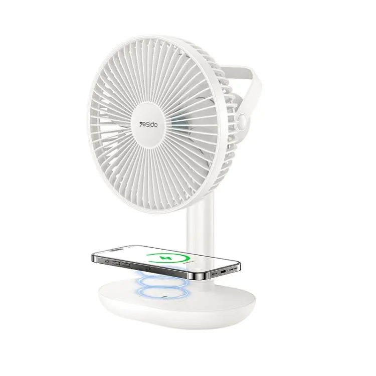 Yesido Desktop Brushless Fan with Wireless Charger