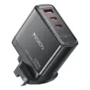 Yesido PD100W 2 USB-C , USB-A Three Ports GaN Fast Charger, Plug:UK Plug(Black)
