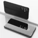 For Samsung Galaxy A54 5G Plated Mirror Horizontal Flip Leather Phone Case with Holder