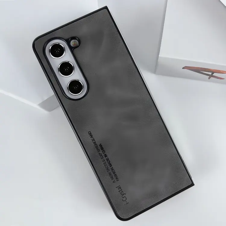 For Samsung Galaxy Z Fold5 Crystal Lambskin Folding Phone Case.