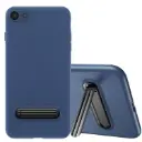 For iPhone SE 2020 & 8 & 7 Litchi Texture Protective Back Cover Case with Holder