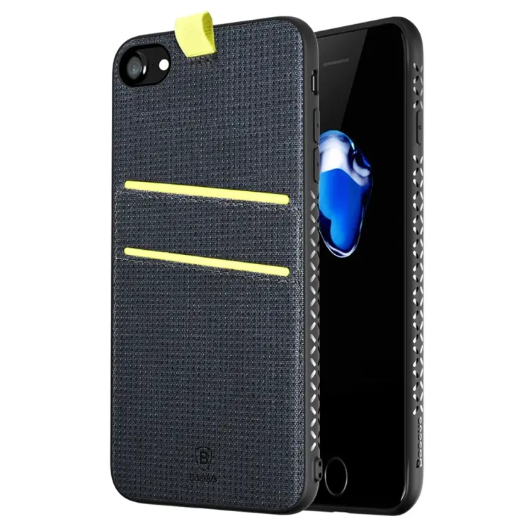 Baseus for iPhone 7 & 8 Lang Series PC + PU + TPU Protective Case with Card Slots & Lanyard & Magnetic Function