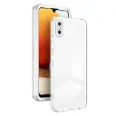 For iPhone X / XS 3 in 1 Clear TPU Color PC Frame Phone Case(White)