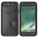 For iPhone XR Leather Protective Case with Holder & Card Slot