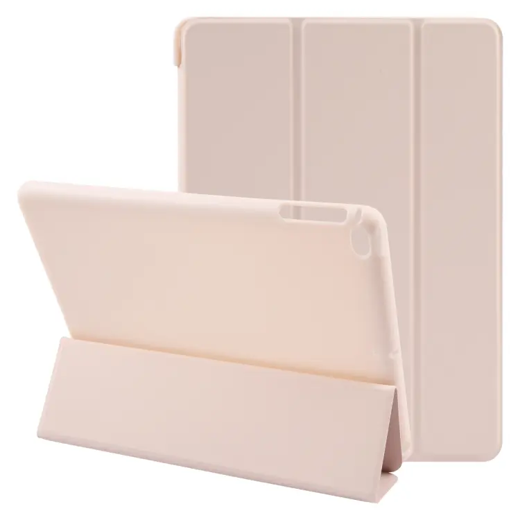 For iPad 9.7 2018 & 2017 / Air / Air2 3-folding Holder Shockproof Flip Leather Tablet Case