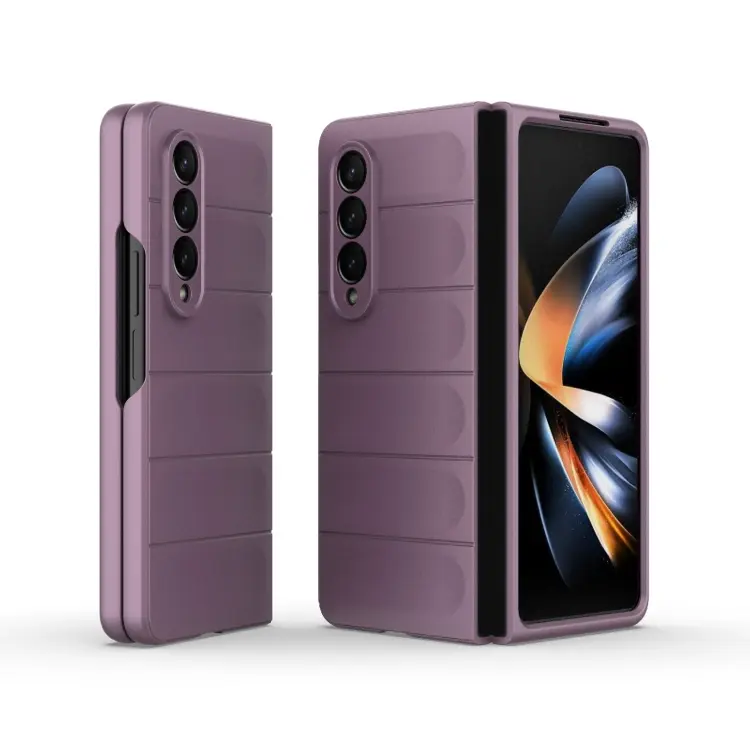 For Samsung Galaxy Z Fold4 5G Magic Shield Fold PC Shockproof Phone Case (purple)